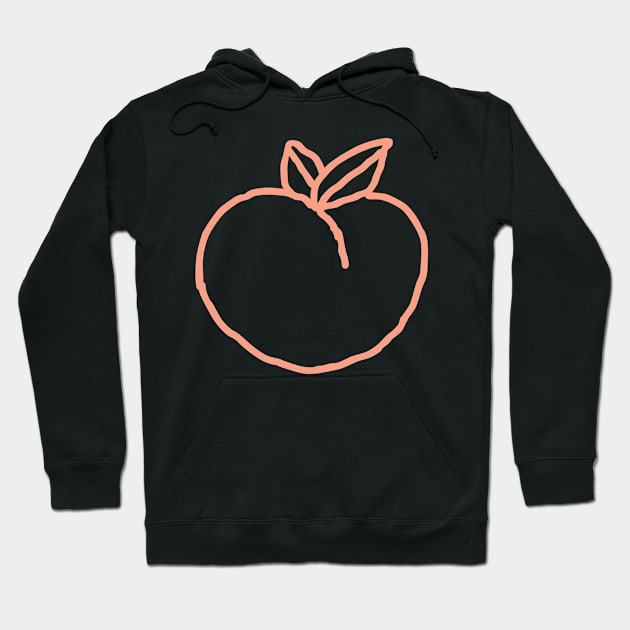 Peach Hoodie by NomiCrafts